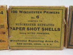 (5) Collectable Winchester Primer Boxes