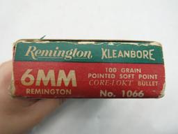 (20)pcs of 6mm Remington Cartridges