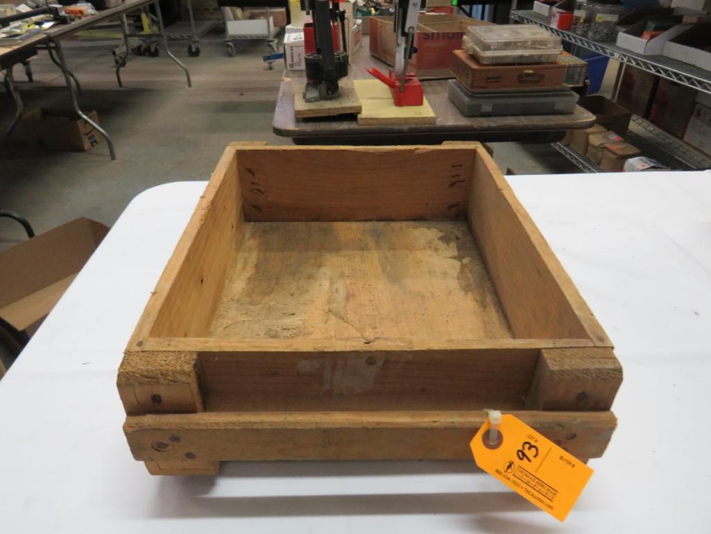 (2) Wooden Ammo Boxes