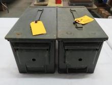 (2) Steel Ammo Boxes