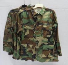 (3) Woodland BDU Tops