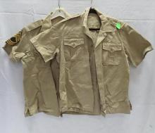 (2) U.S. Navy BDU Tan Tops