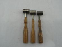 (3) Vintage Gun Powder Measurers