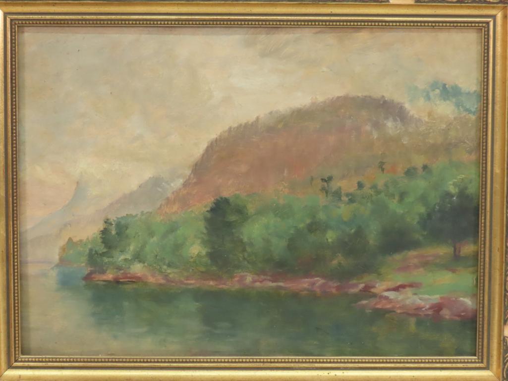 Harvey Custer Ingraham Oil on Cardboard Painting