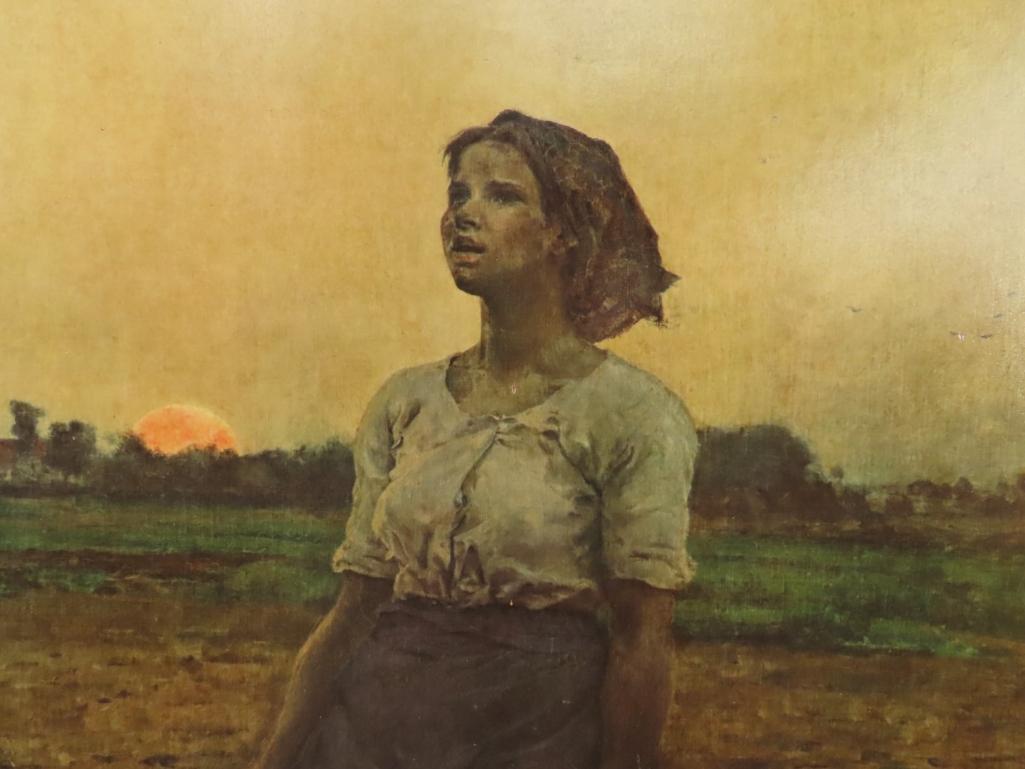 Jules Breton Color Lithograph