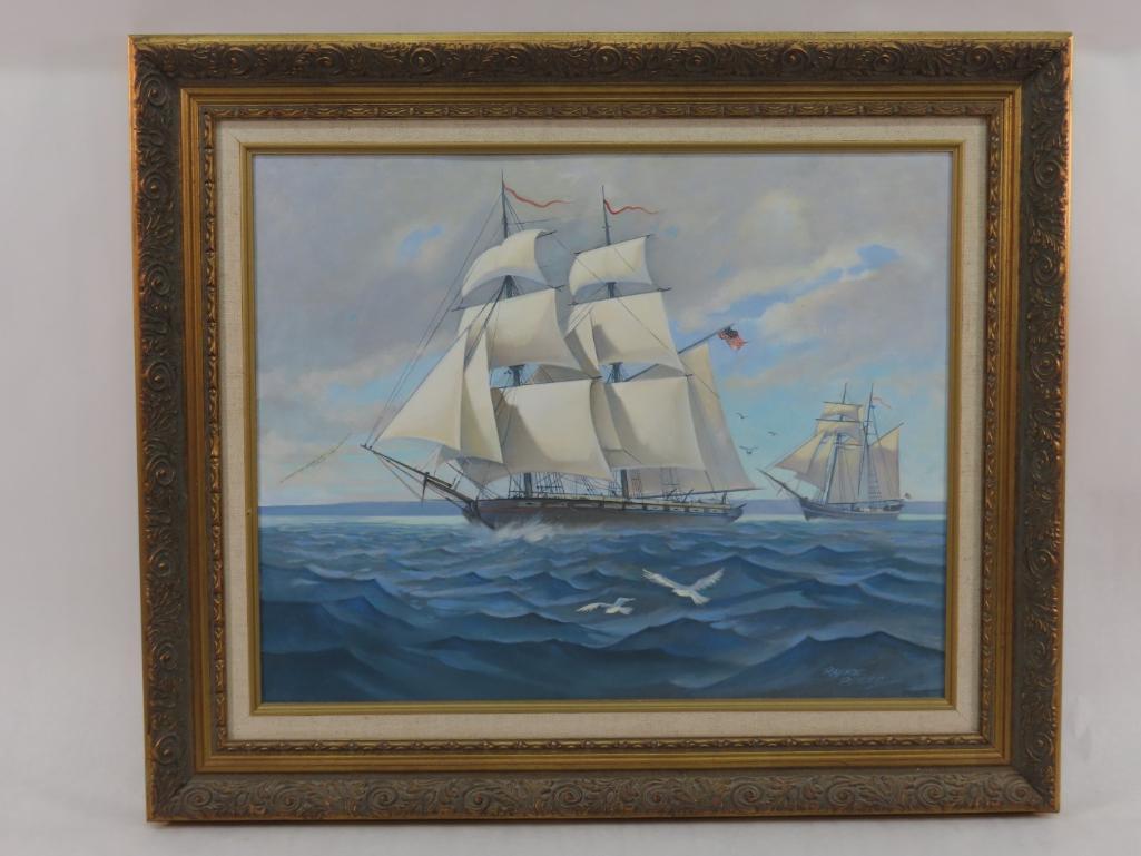 Raymond Peters Oil on Board Painting