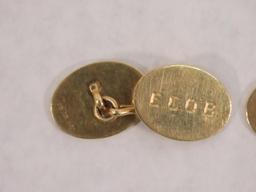 Pair of KBJC 14K Yellow Gold Cufflinks