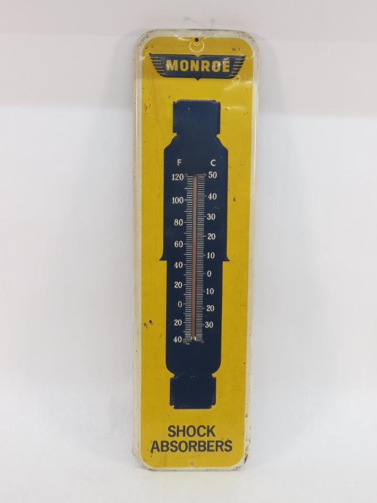 Vintage Monroe Shock Absorbers Advertising Thermometer