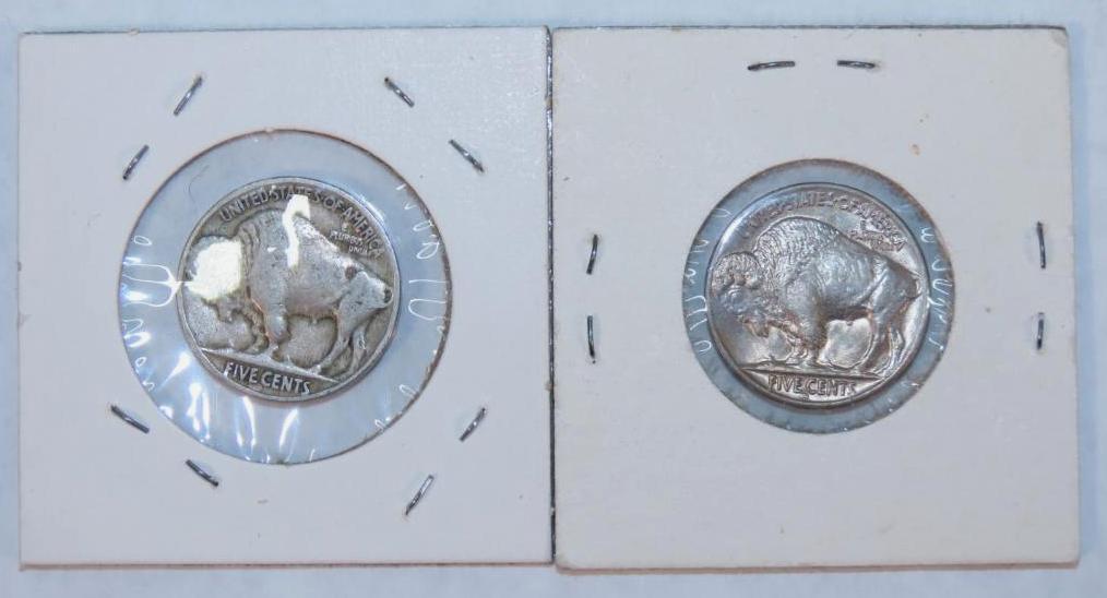 (2) Buffalo Nickels