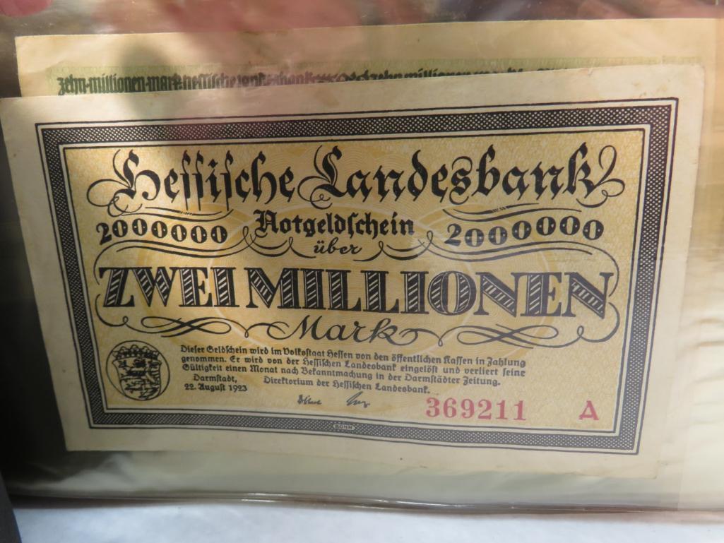 (899) Piece German Notgeld & World Currency Collection