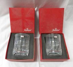 Pair Baccarat Crystal Tumbler