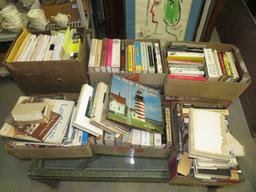 (8) Boxes of Books