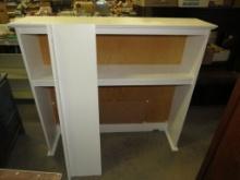 White Painted Wood Desk Shelf