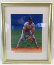 Autographed Ozzie Smith Photograph