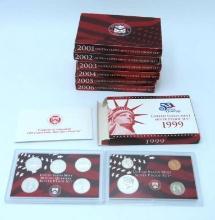 (7) U.S. Mint Silver Proof Sets