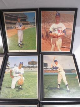 (9) Framed LA Dodgers Baseball Player Pictures