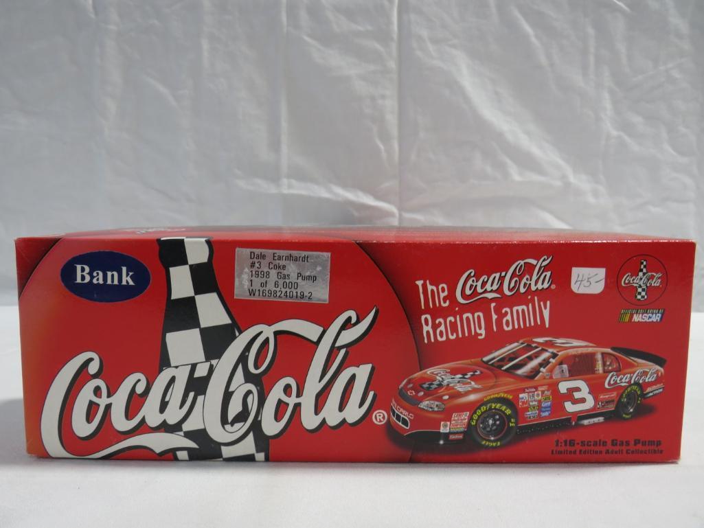 (2) Dale Earnhardt #3 Coke Gas Pump Banks