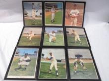 (9) Framed LA Dodgers Baseball Player Pictures