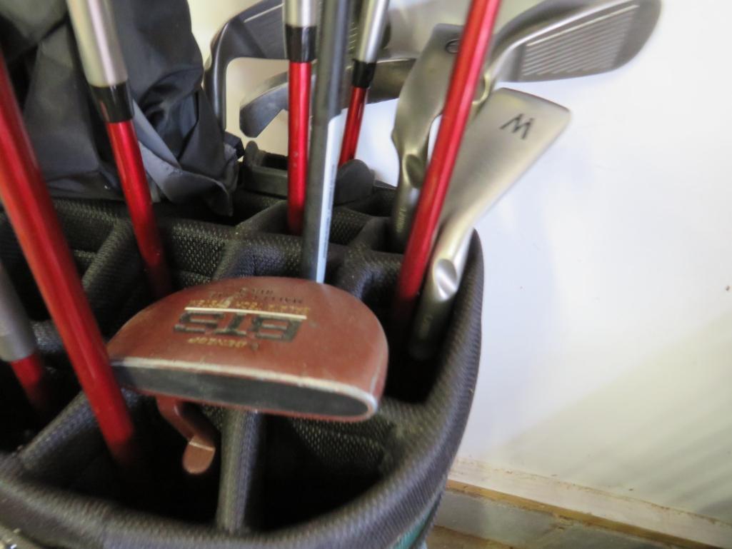 (12) Ping Golf Clubs & Bag