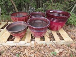 (5) Poly Planters