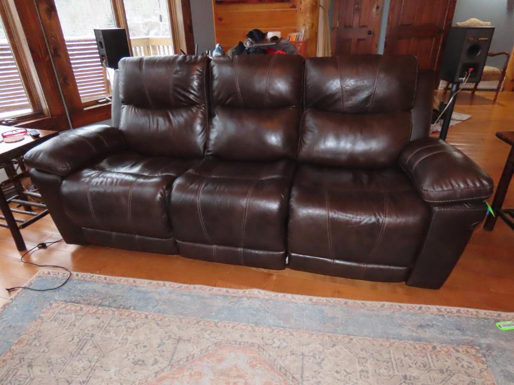 Ashley 3- Section Leather Recliner/Couch/Sofa