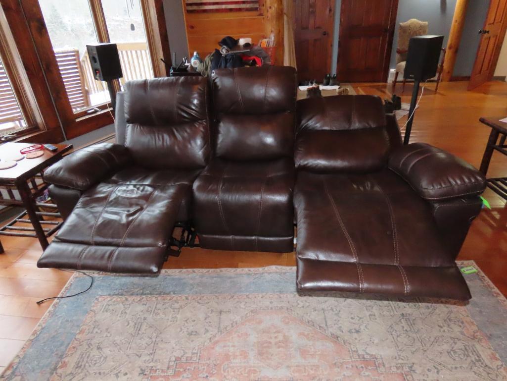 Ashley 3- Section Leather Recliner/Couch/Sofa