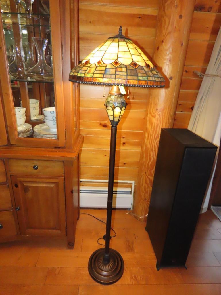 Tiffany Style Stained Glass Floor Lamp