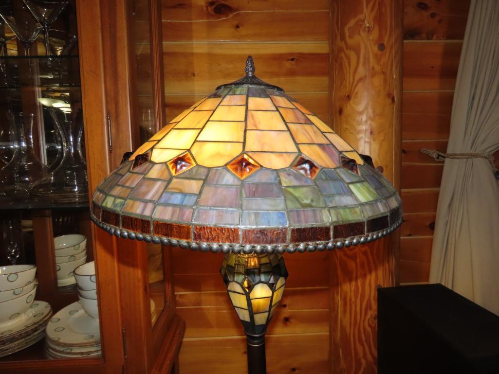 Tiffany Style Stained Glass Floor Lamp