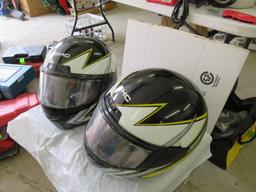 Pair of SHC Snowmobile Helmets