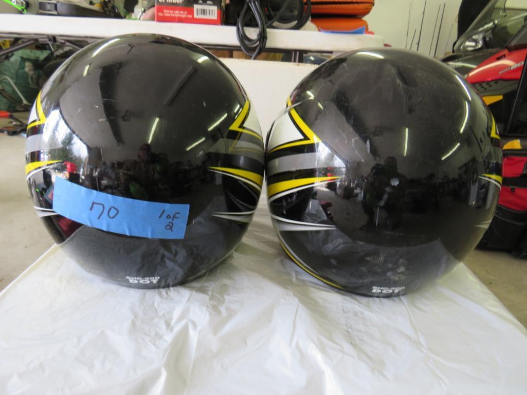 Pair of SHC Snowmobile Helmets