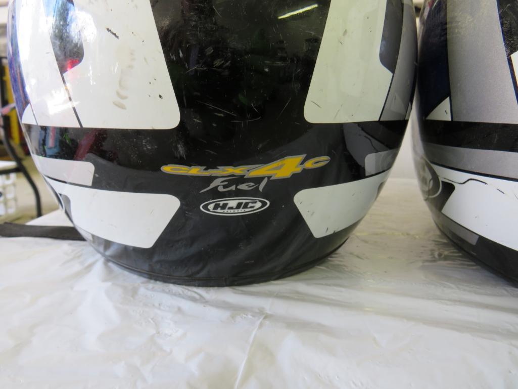 Pair of HJC Full Face Off Road Helmets