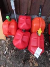 (5) 5 Gallon Gas Cans