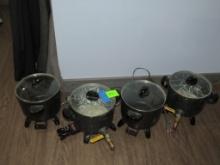(4) Wax Melting Pots
