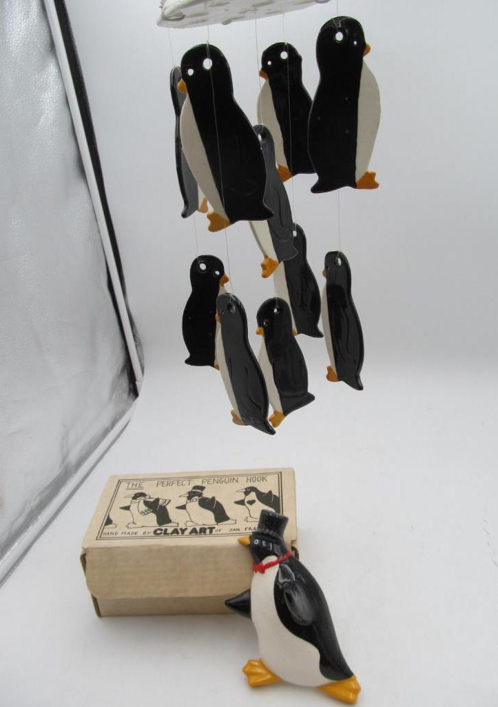 Clay Art Penguin Hook & Mobile