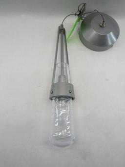 Silver & Glass Pendant Light