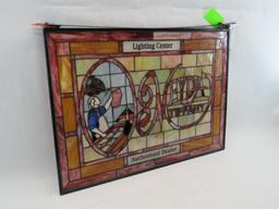 Stained Glass Lighting Center Sign