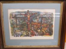 Crucifixion Print by Aizpiri