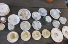 Nice Group Cups & Saucers, Spode Plates, Wedgwood, etc