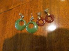 (2) Pairs Asian Earrings