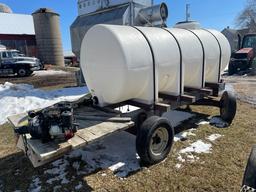 1,000 Gallon Nurse Tank on Wagon