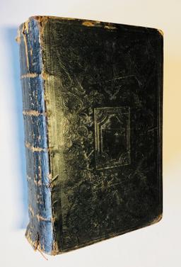 HOLY BIBLE and Old & New Testaments (1850) Old Leather Binding