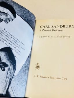 Carl Sandburg: A Pictorial Biography (1967) SIGNED BY EDITORS