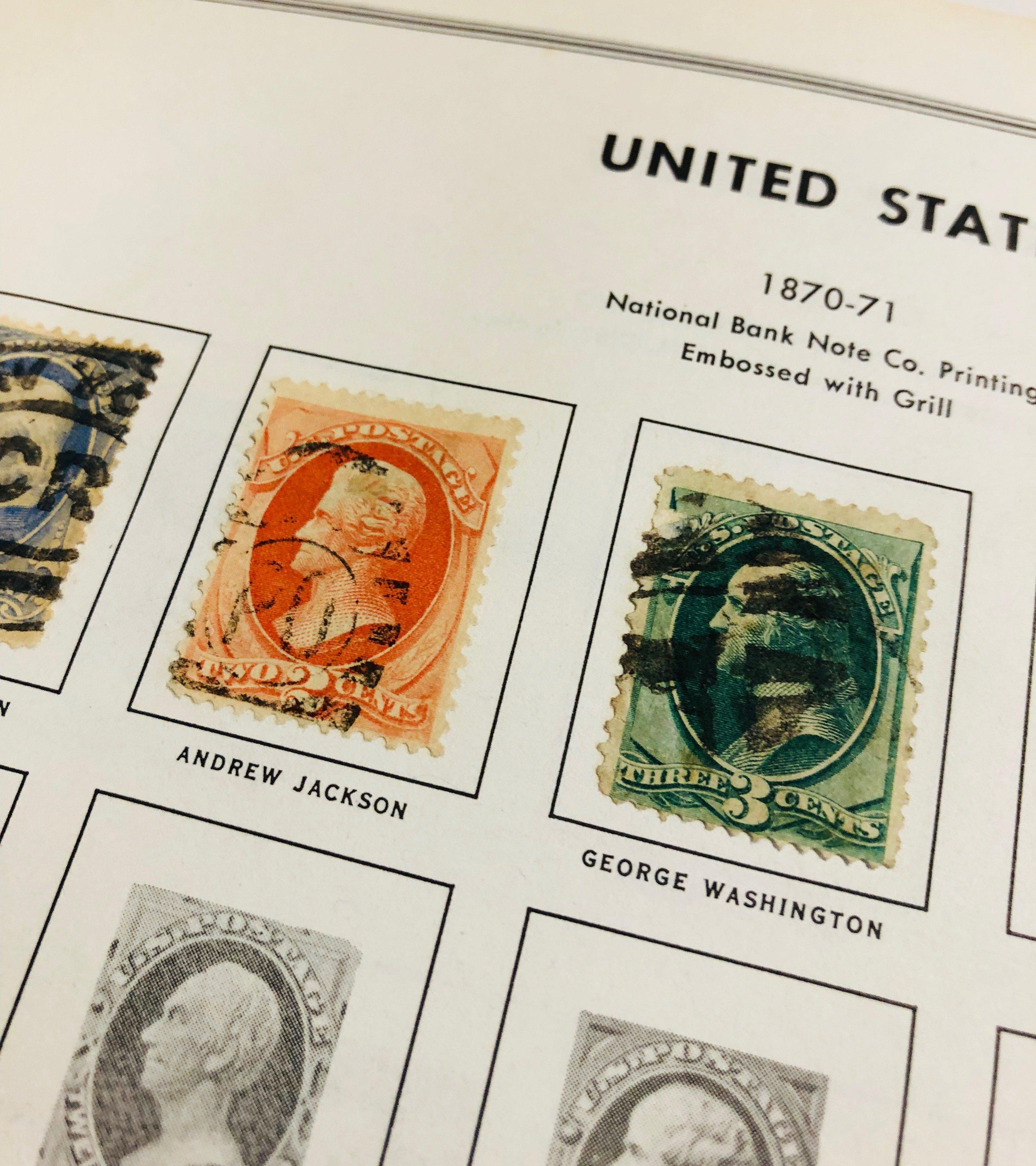 LARGE United States Stamp Album - FILLED WITH STAMPS