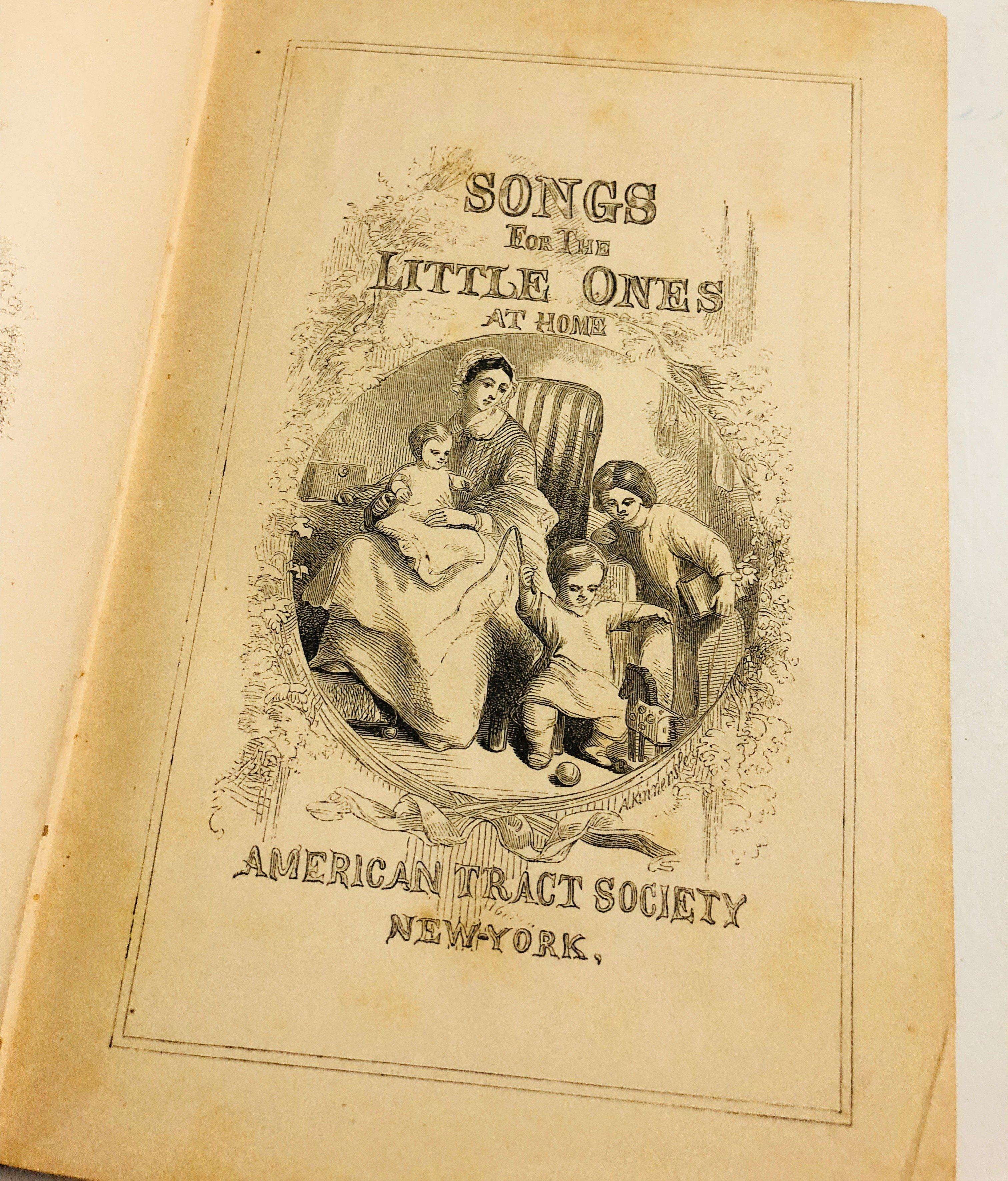 SONGS for the LITTLE ONES at HOME (1852)