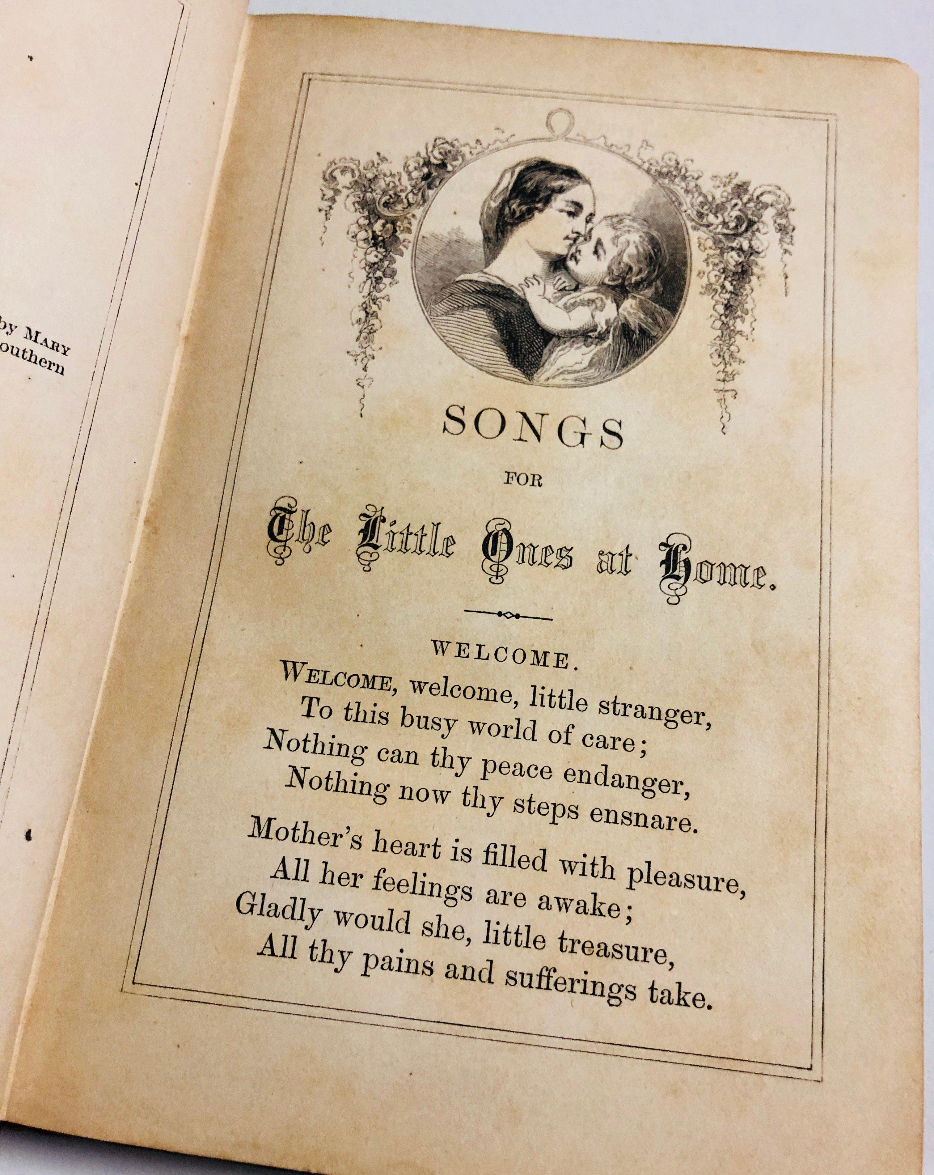 SONGS for the LITTLE ONES at HOME (1852)