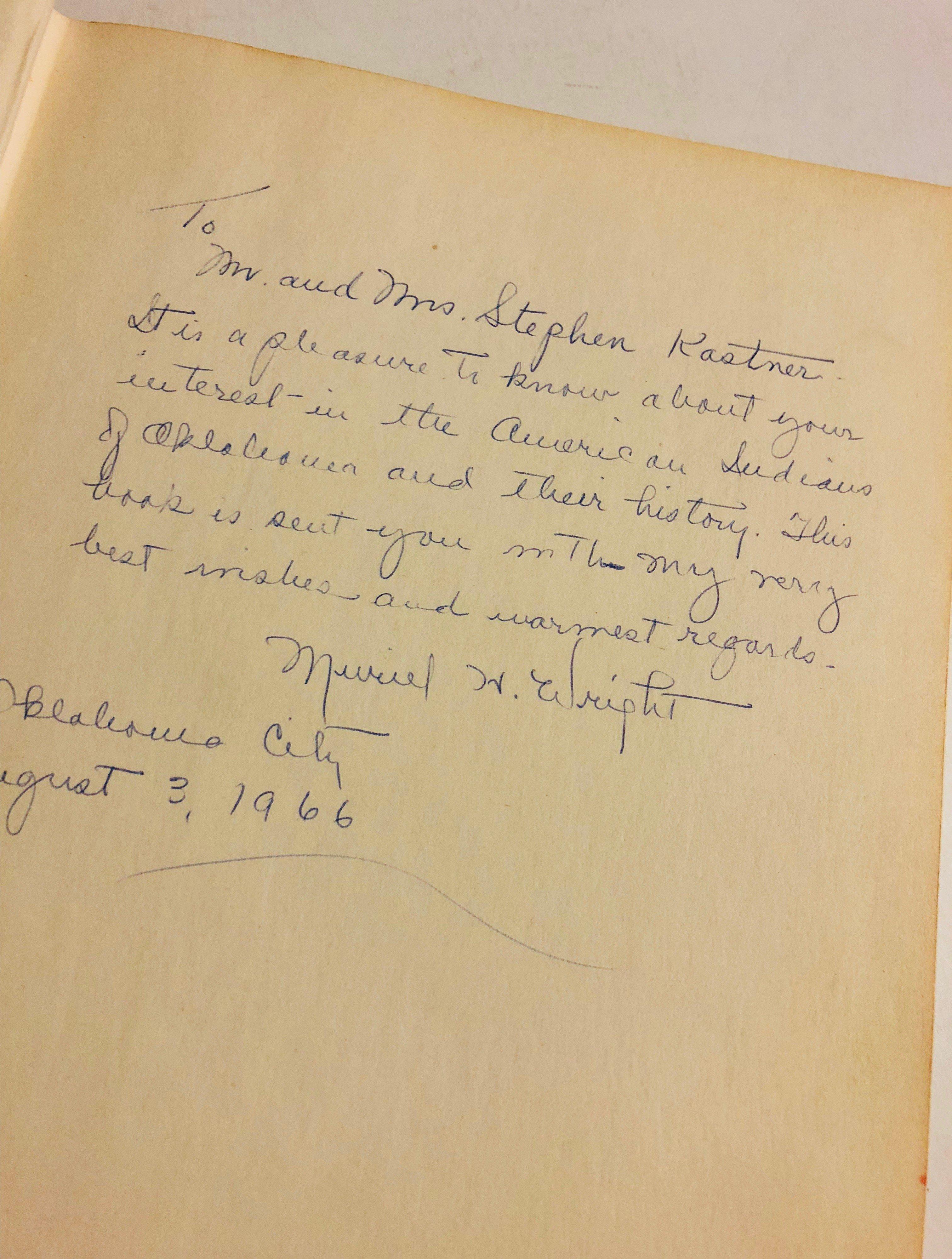 RARE A Guide to the Indian Tribes of Oklahoma by Muriel H. Wright (1951) First Edition SIGNED