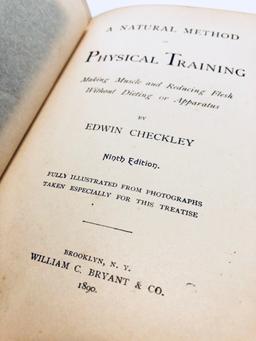 A Natural Method Of Physical Training Bodybuilding Book by Edwin Checkey (1890)