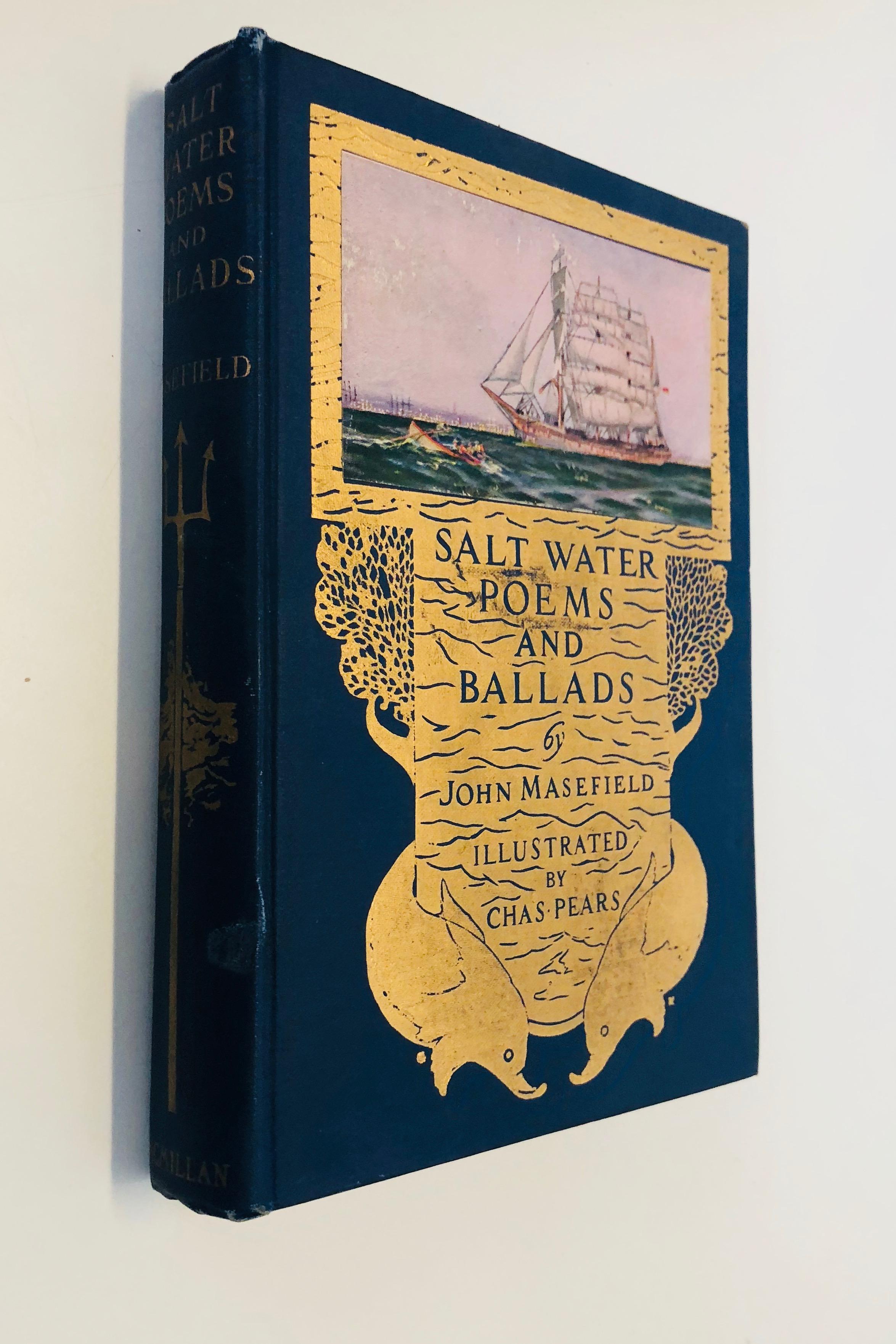 SALT-WATER Poems and Ballads by John Masefield (c.1920)