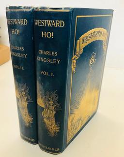 Westward Ho! Or, the Voyages and Adventures of Sir Amyas Leigh (1896) Two Volume Set