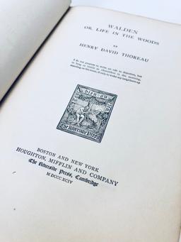 WALDEN or Life in the Woods by HENRY DAVID THOREAU (1904)